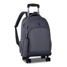 Kit Mochila C/ Rodinhas Giro 360 Hayup + Estojo Simples Executiva Escolar/Viagem - Clio