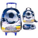 Kit mochila carrinho infantil 16 , lancheira térmica e estojo escolar Futebol Champion Xeryus Kit mochila carrinho infantil 16 , lancheira térmica e estojo escolar Futebol Champion Xeryus
