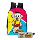 Kit Mochila com Estojo Escolar Infantil Estampa Clássica Brasileira Menina e Menino