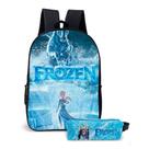 Kit Mochila com Estojo Escolar Infantil Frozen Menina Elsa e Ana