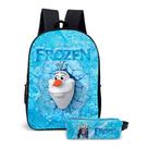 Kit Mochila com Estojo Escolar Infantil Frozen Menina Elsa e Ana