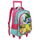 Kit Mochila Com Rodinhas E Lancheira + Estojo Branca Animais