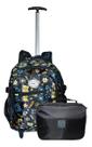 Kit Mochila Coração Love 2102 + Estojo Rodinhas Escolar Top