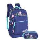 Kit Mochila Costas Com Estojo Triplo d Divertidamente Disney