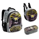 Kit Mochila Costas Denlex Infantil Morcego Lancheira Estojo Kit Mochila Costas Denlex Infantil Morcego Lancheira Estojo