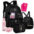 Kit Mochila Costas Estojo Box Lancheira Térmica RB