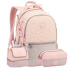 Kit Mochila Costas Feminina 18" Color Up Lancheira e Estojo