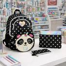 Kit Mochila Costas Infantil 4 Peças Pandinha/ Panda Escolar