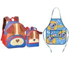Kit Mochila Costas Lancheira Avental Pets Cachorro