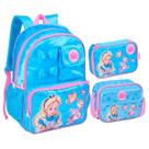 Kit Mochila Costas Lancheira Estojo Infantil Alice