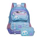 Kit Mochila Costas Panda Escola Holográfico Com Estojo Box