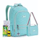 Kit Mochila Costas Reforçada Lancheira Térmica Just Teen Oficial Escolar Passeio Juvenil Lançamento