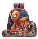 Kit Mochila Costas Spider Man Infantil Estojo e Lancheira Kit Mochila Costas Spider Man Infantil Estojo e Lancheira