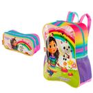 Kit Mochila De Costa Escolar E Estojo Gabby Fadas Sestini