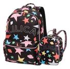 Kit Mochila De Costa Lilica Ripilica Lovit Prisma +lancheira Preto