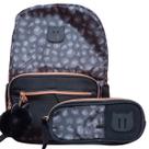 Kit Mochila de Costas c/ Estojo Preto Oncinha Uatt Clio