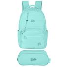 Kit Mochila De Costas Compartimento Notebook Estojo Barbie