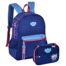 Kit Mochila de Costas Disney Stitch Azul Com Estojo Clio