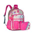 Kit Mochila De Costas e Estojo Rosa 17,5 RB27020 Kit Mochila De Costas e Estojo Rosa 17,5 RB27020