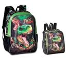 Kit Mochila de Costas Escolar Infantil G + Lancheira Clio TX3463JKIT Dinossauro T-Rex Kit Mochila de Costas Escolar Infantil G + Lancheira Clio TX3463JKIT Dinossauro T-Rex