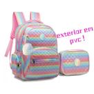 Kit Mochila De Costas Juvenil E Estojo 100pens Tie Dye Meninas Kit Mochila De Costas Juvenil E Estojo 100pens Tie Dye Meninas