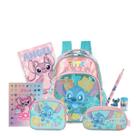 Kit Mochila de Costas Lancheira E Estojo Triplo Stitch Kids Kit Mochila de Costas Lancheira E Estojo Triplo Stitch Kids