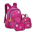 Kit mochila de costas lancheira estojo Luluca original