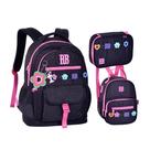 Kit Mochila de Costas Lancheira Térmica e Estojo Box Rebecca Bonbon Flower Power RB26235
