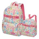 Kit Mochila De Costas Lilica Lov It Florescer +lancheira Branco