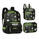 Kit Mochila De Costas Vídeo Game Com Lancheira Térmica E Estojo Box Pra 36 Pens Escolar Infantil Reforçado Gamer Clio Kit Mochila De Costas Vídeo Game Com Lancheira Térmica E Estojo Box Pra 36 Pens Escolar Infantil Reforçado Gamer Clio