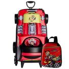 Kit Mochila De Rodas Mickey Mouse 3D Lancheira Escolar