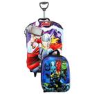 Kit Mochila de Rodinha 360 e Lancheira Avengers 3D Thor