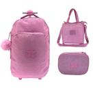 Kit Mochila de Rodinha + Lanch + Estojo Up4You 51610