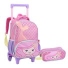 Kit Mochila de Rodinhas e Estojo Creche ZOOP