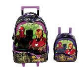 Kit Mochila de Rodinhas + Lancheira Avengers Infinity Light REF: 7510 E 7514 Xeryu's (SKU 13983K)