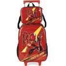 Kit Mochila de Rodinhas Lancheira Luxcel The Flash Vermelho Kit Mochila de Rodinhas Lancheira Luxcel The Flash Vermelho
