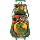 Kit Mochila de Rodinhas Lancheira Luxcel Up4You T-Rex Verde Kit Mochila de Rodinhas Lancheira Luxcel Up4You T-Rex Verde