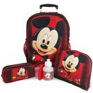 Kit Mochila de Rodinhas Mickey Tam G
