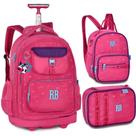 Kit Mochila de Rodinhas Rebecca Bonbon Urban Mix Original Lancheira Térmica Estojo