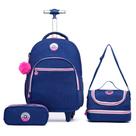 Kit Mochila De Rodinhas Spector Escolar Resistente Juvenil Feminina