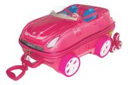 Kit mochila diplomata maxtoy barbie carro com lancheira