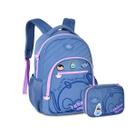 Kit Mochila e Estojo Duplo Stitch Tsum Tsum Meninas Juvenil