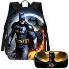 Kit Mochila e Estojo Escolar Batman Volta as Aulas