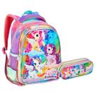 Kit Mochila e Estojo Escolar Infantil Unicórnio Kit Mochila e Estojo Escolar Infantil Unicórnio