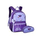Kit Mochila e Estojo Oficial Stitch Tsum Tsum Escola Juvenil