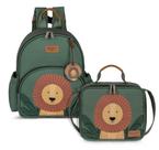 Kit Mochila e Lancheira Kids Leão - Masterbag