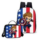 Kit Mochila E Lancheira Termica Escolar Tema Heroi America Kit Mochila E Lancheira Termica Escolar Tema Heroi America