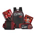 Kit Mochila Enaldinho Costas Teen Lancheira E Estojo Triplo