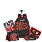 Kit Mochila Enaldinho de Rodinhas Lancheira E Estojo Triplo