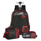 Kit Mochila Enaldinho Rodas Lancheira E Estojo Triplo Teen Kit Mochila Enaldinho Rodas Lancheira E Estojo Triplo Teen